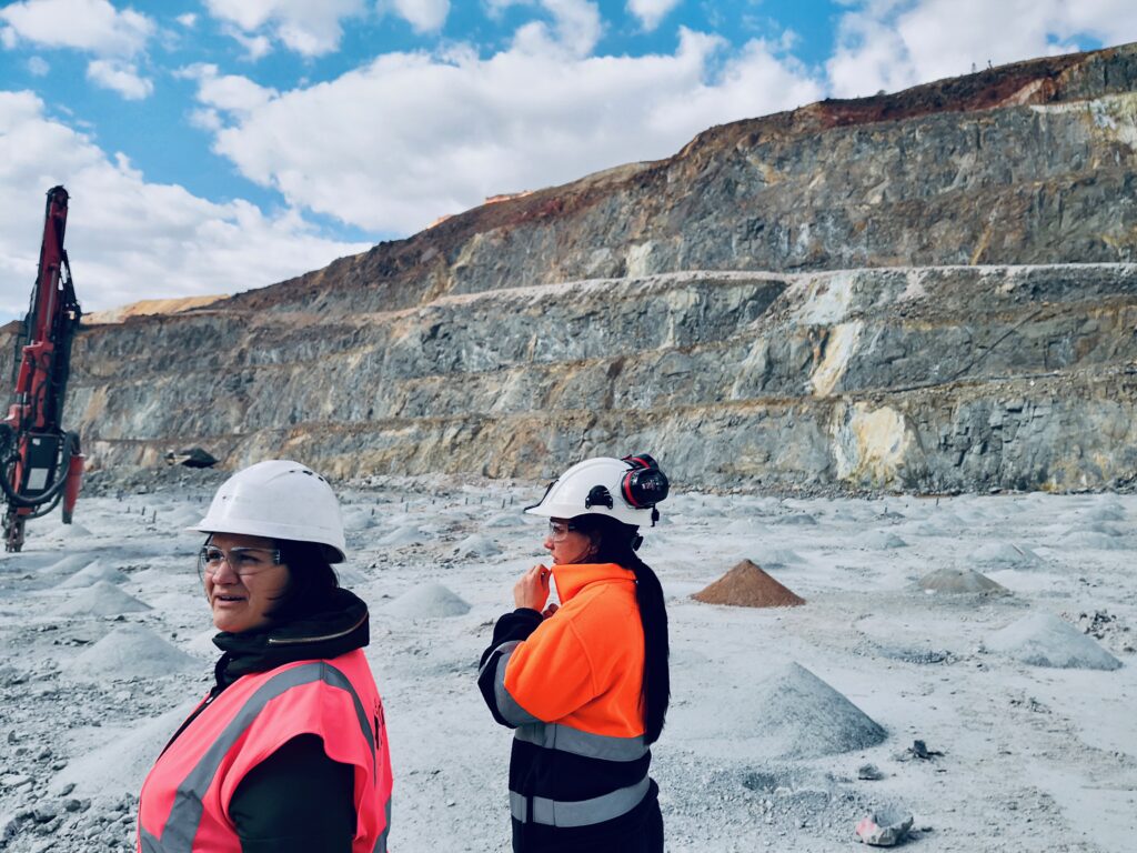 Rosa Luz Carreño en Minas de Riotinto