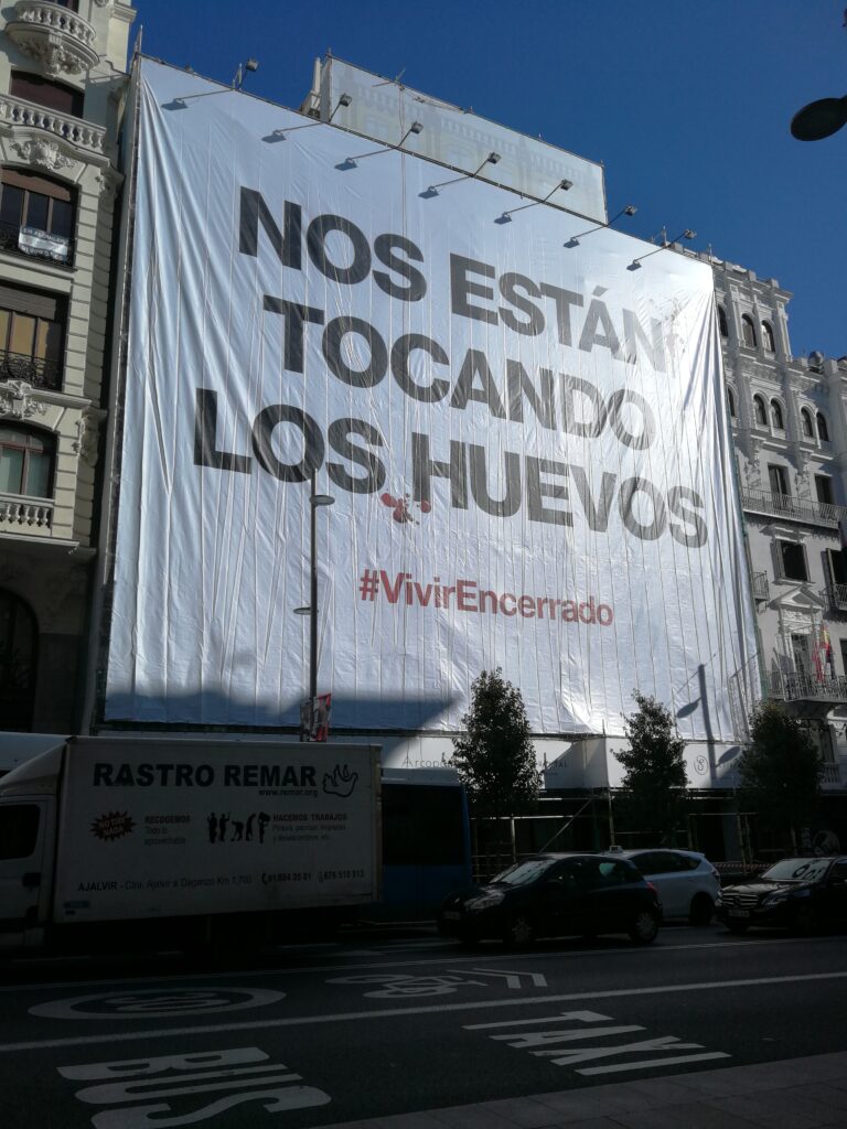 lonas publicitarias en andamios